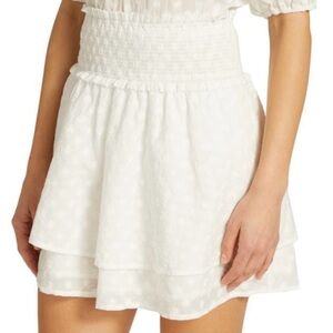 New! Rails Addison Smocked Tiered Miniskirt